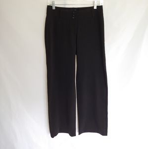 H & M Black Wide Leg Trouser Dress Pants